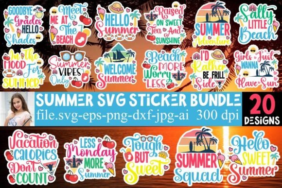 Download Summer SVG Sticker Bundle - Premium Resources