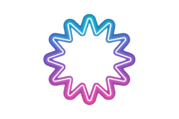 Download Neon Wavy Frame Design - Premium Bundle